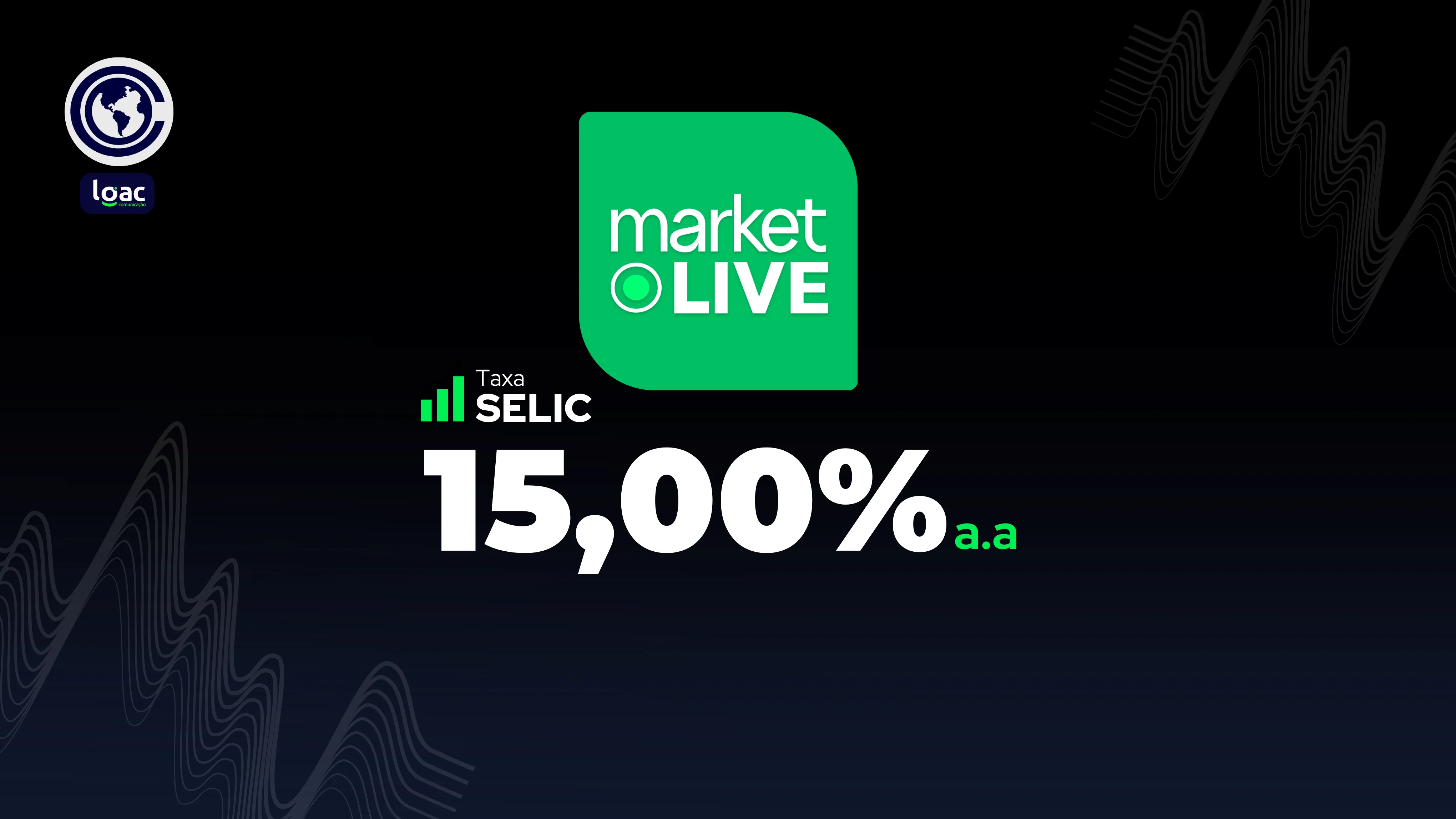 Comitê de Política Monetária do Banco Central do Brasil mantém a taxa Selic em 15% ao ano